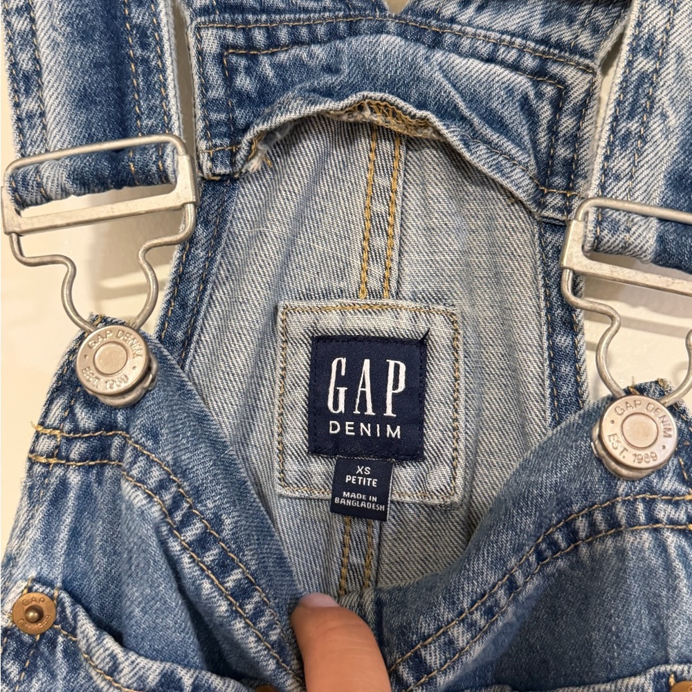 GAP Light Blue Denim Overalls - Picture 3 of 7
